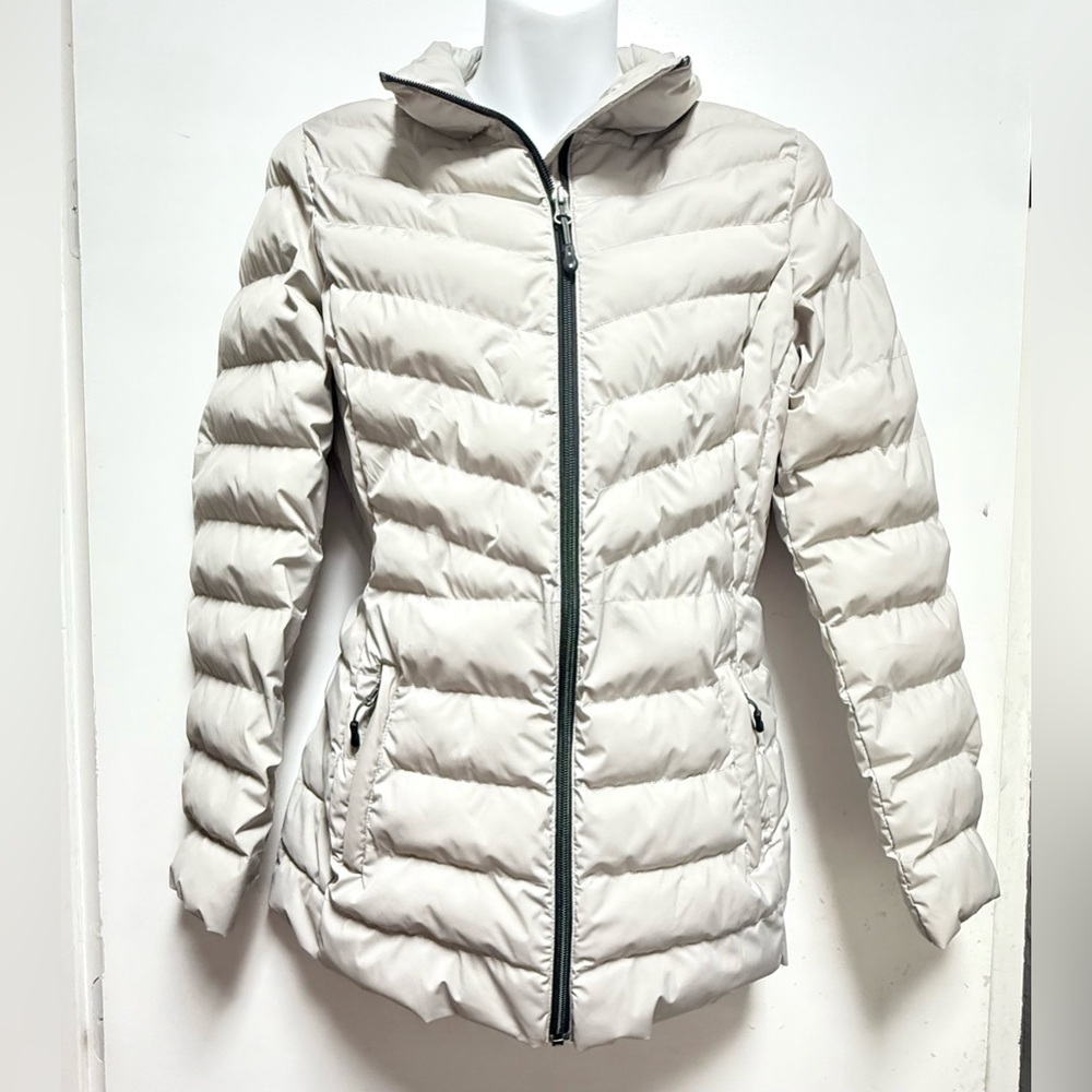 32 Degrees Women's Light Gray Puffer Jacket Size M